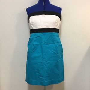 New York & Co Color-block Strapless Dress Sz 12